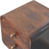 Mini Curved Bedside Table - Walnut - Image 5