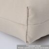 2 Piece High Back Patio Chair Cushion Set, Tufted Adirondack And Rocking Chair Cushions For Garden, Porch Or Office Use - Beige - Image 4