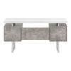 Computer Desk For Home Office, Laptop, Left, Right Set - Up, Storage Drawers, Modern - White - Image 5