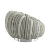 Lillie - Stripe Pumpkin Swivel Accent Chair - Black - Image 3
