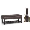 Cosmopolitan - Storage Ottoman Bench With Open Bottom - Chocolate Brown - Image 9
