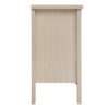 2 Door Carved Storage Cabinet With Adjustable Shelf, Accent Furniture For Living Room, Hallway, Kitchen - Natural - Image 9