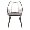 Winston - Farmhouse Style / Dining Chair - Brown / Dark Walnut - Image 5