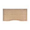 Dauphin - Gold Accent 5 Drawer Executive Desk - Natural Brown - Image 6