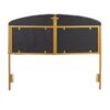 Lindsey - Queen Headboard Contemporary Glam - Gold / Gray - Image 5