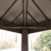 Grill Hardtop Gazebo Outdoor Metal Hard Top Gazebo, Permanent Bbq Gazebo With Galvanized Steel, Aluminum Framed Pavilion With Shelves - Dark Brown - Image 6