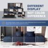 Modern Oversized Modular Sectional Sofa With 2 Ottoman And 2 Seat, Sparkling Chenille Fabric Soft Cushion Sofa With 4 Pillows, 4 Pieces Diy Combination Tufted Sofa, No Assembly Required - Blue - Image 15