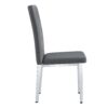 Armless Dining Chairs, Grid And Buckle Design Of The Back (Set of 4) - Gray - Image 20