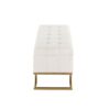 Midas - Contemporary / Glam Storage Bench - Gold / White - Image 3