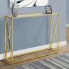 Accent Console Table For Entryway, Contemporary & Modern - Gold - Image 2