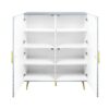Gaines - High Gloss Accent Cabinet - Gray - Image 3