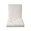Carter - 5 Tuft Dining Chair With Button Tufted Backrest And Espresso Legs - Ivory - Image 10
