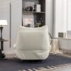 270 Swivel Glider Recliner Chair, Power Recliner Rocking Chair, USB Port Charge For Nursery Chair With Atmosphere Lamp For Living Room Bedroom Apartment - White - Image 8