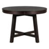 Gia - Round Extendable Dining Table With 16" Leaf Wood - Espresso - Image 8