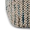 Zoey - Woven Cube Pouf - Silver - Image 3