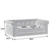 Elegant Rectangular Pet Bed For Small And Medium Dogs, Durable Elevated Dog Sofa Bed, Modern Linen Fabric - Dark Brown - Image 2