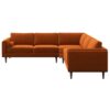 Amber - Corner Sectional Sofa - Orange - Image 8