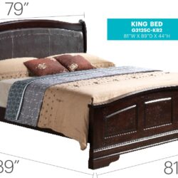 King Bed Elegant - Warm Cappuccino