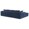 2 Pices Free Combination Minimalist Style Modular Sectional, Wrinkle Resistant Couch Set L Shaped Compressed Sofa For Living Room - Dark Blue - Image 9