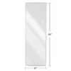 Full Length Mirror Lighted Vanity Body Mirror LED Mirror Wall-Mounted Mirror Big Size Rounded Corners, Bedroom, Living Room, Dressing Room, Hotel - Clear - Image 13