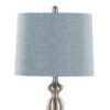 Ashland - Contemporary Table Lamp (Set of 2) - Nickel / Light Blue - Image 5