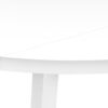 3 Pieces Dining Table Set, Small, Drop Leaf, Contemporary & Modern - White - Image 6