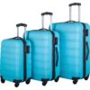 3 Piece Luggage Sets Hardside Spinner Suitcase With Tsa Lock - Blue - Image 8