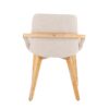 Cosmo - Mid-Century Chair - Natural / Cream - Image 4