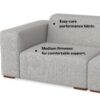 Rex - 3 Seater Sofa And Ottoman - Gray - Image 16