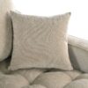 Modern Chaise Lounge Sofa Bed Upholstered Sofa Couch With Tufted Seat And Detachable Pillows For Living Room - Champagne - Image 19