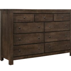 Verna - 9 Drawer Dresser - Brown