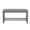 Sonnet - Gathering Height Bench - Gray - Image 2