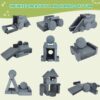 14 Pieces Kids Sofa Modular Play Couch Child Sectional Sofa To Boost Creativity Boys And Girls Diy Creating Playroom Couch Furniture For Toddlers Convertible Foam And Floor Cushion - Gray - Image 3