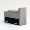 Modular Sofa Coffee Table Module With Storage Function, Cupholders, USB Ports For Living Room Apartment - Gray - Image 3