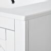 Bathroom Vanity With Ceramic Sink Combo, Frame Bathroom Storage Cabinet, Freestanding Vanity Set With 3 Drawers & Soft Closing Doors - White - Image 22