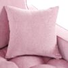 Modern Chaise Lounge Sofa Bed Upholstered Sofa Couch With Tufted Seat And Detachable Pillows For Living Room - Pink - Image 18