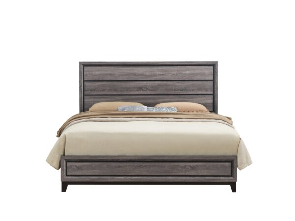 Mirage - Queen Bed - Gray / Black