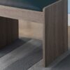Vanity Cushioned Stool Chair Dark Brown - Image 5
