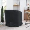 27.36" Wide Swivel Chair - Black - Image 3