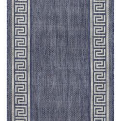 Sunshine - 2'7" X 7'3" Indoor, Outdoor Area Rug Polypropylene - Blue