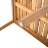 Creative Braided Acacia Wood Outdoor Dining Table And Chairs With Armrests (Set of 2) - Teak / White - Image 16