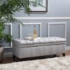 Juliana - Storage Ottoman Fabric - Light Gray - Image 4