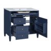 Bathroom Vanity With Top Sink, Modern Bathroom Storage Cabinet, 2 Drawers And A Tip-Out Drawer, Single Sink Bathroom Vanity - Blue - Image 13