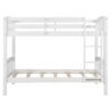 Twin Over Twin Bunk Bed & Ladder - White - Image 2