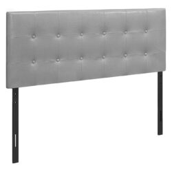 Full Size, Bed Headboard Only, Upholstered, Transitional - Gray