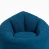 Bedding Bean Bag Sofa Chair High Pressure Foam Bean Bag Chair Adult Material With Padded Foam Padding Compressed Bean Bag With Footrest - Blue - Image 21
