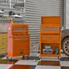 High Capacity Rolling Tool Chest With Wheels And Drawers, 8 Drawer Tool Storage Cabinet - Orange - Image 11