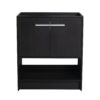 30 Inches Modern Freestanding Bathroom Vanity With 2 Doors (Excluding Sink) - Dark Oak - Image 8