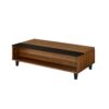 Avala - Coffee Table With Lift Top - Walnut / Black - Image 2