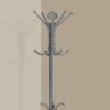 Free Standing Coat Rack 12 Hooks For Entryway - Silver - Image 2
